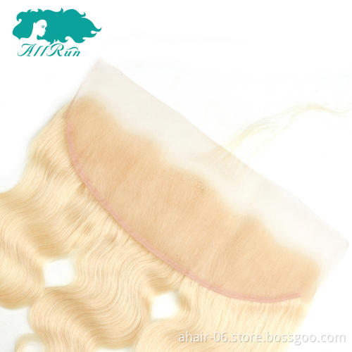 10-20inch peruvian 613 full lace 13*4, body wave blonde lace frontal
